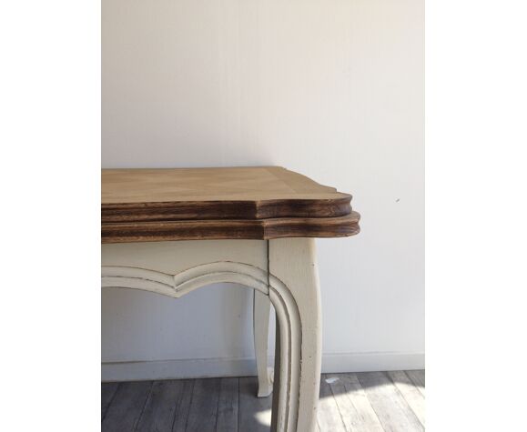 Table shabby avec rallonges
