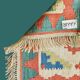 Tapis kilim shirazi, fabrication iranienne artisanale 62x41cm