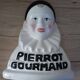 Advertising lollipop display with gourmet Pierrot bust in porcelain