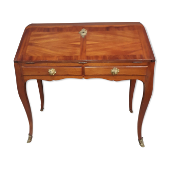 MOREAU-stamped mahogany scriban burreau