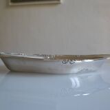Flat basket cup in silver metal