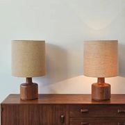 Pair of vintage teak lamps by Belform, Denmark 1960s