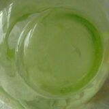 Vase boule en verre emaille email gras