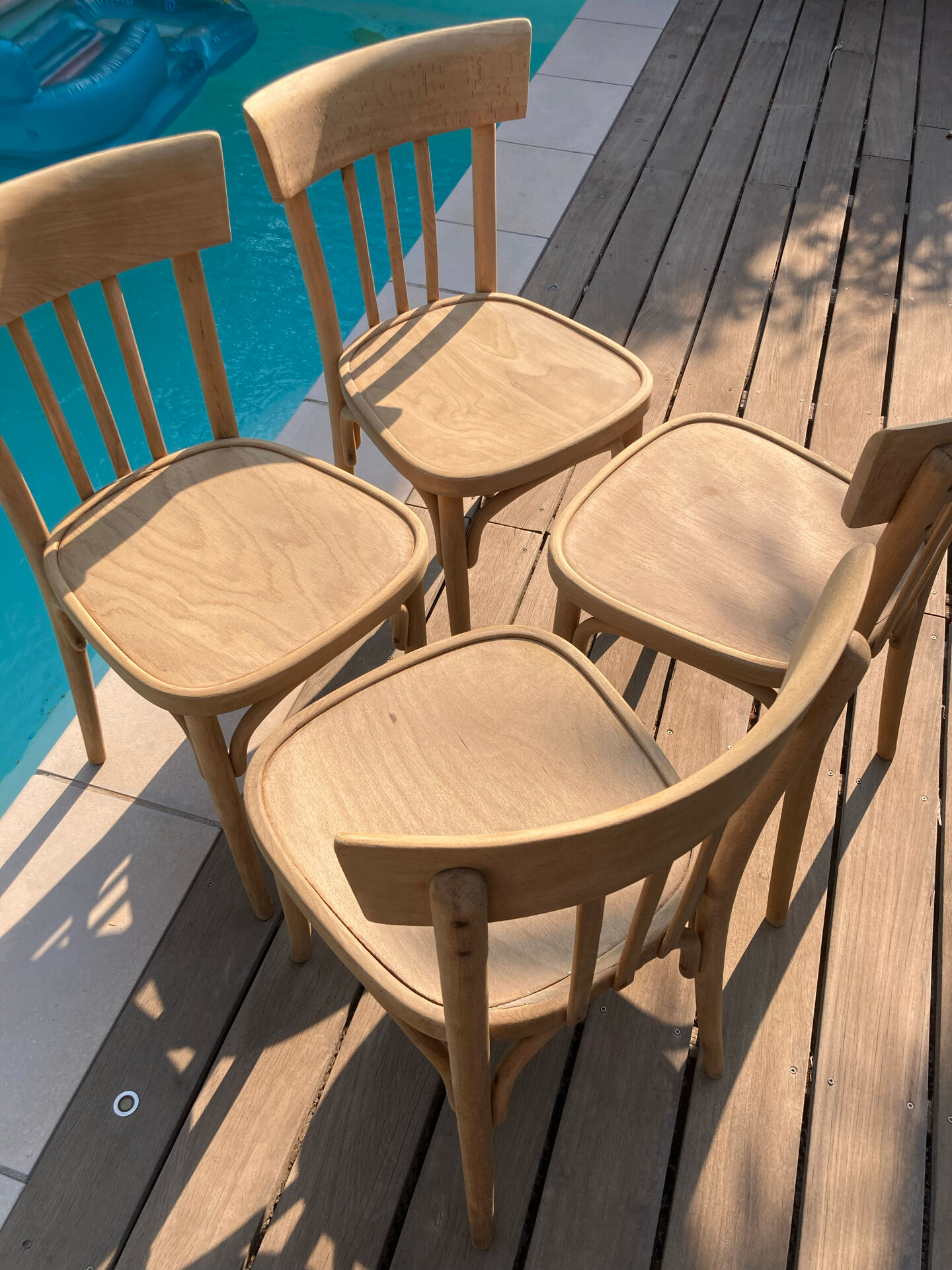 4 chaises bistrot restaurées