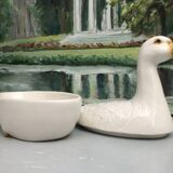 Vintage Earthenware Terrine Michel Caugant Goose France