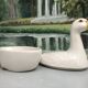 Vintage Earthenware Terrine Michel Caugant Goose France