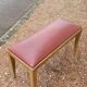 Art Deco piano stool bench in original Skai.