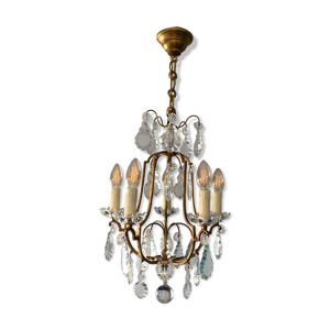 lustre pampilles en cristal