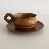 1970's Vintage Teak Set of Cups