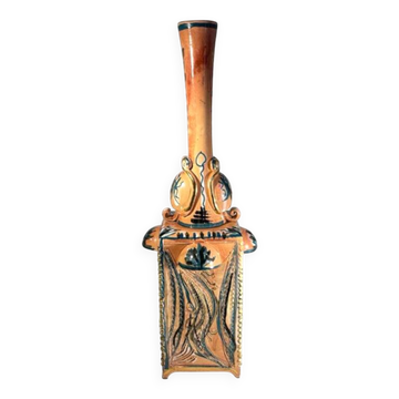 Master of Nimy, 4-handled vase (49cm) with plant decoration