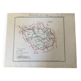 Old map of Aube – Atlas of France – Mentelle & Chanlaire ✅