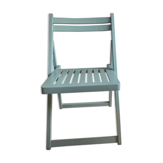 Folding chair water green wood