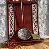 Enamelled kitchen sheet metal plate