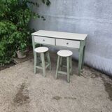 Console and two stools