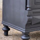 Armoire parisienne vitrée noire et vert grisé 150cm