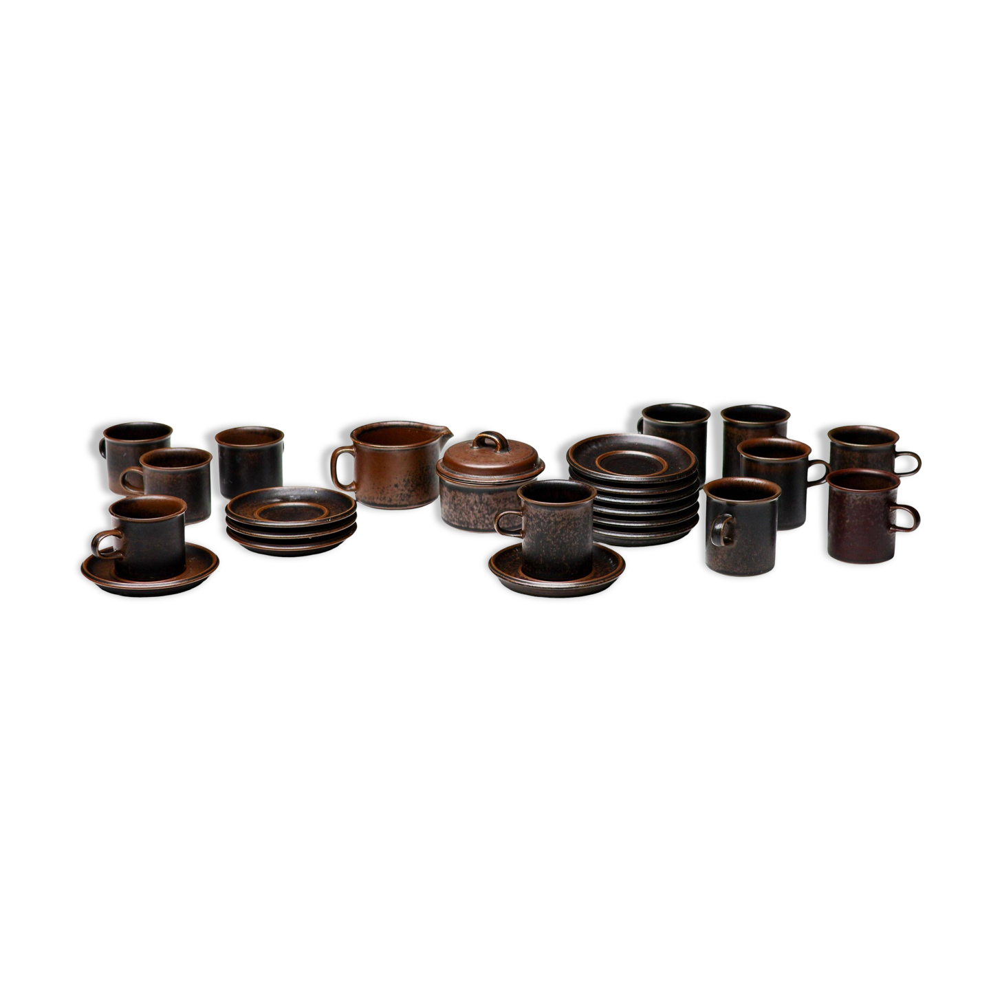 Set Arabia Ruska 24 pieces - 1970 Finnish Earth & Fire