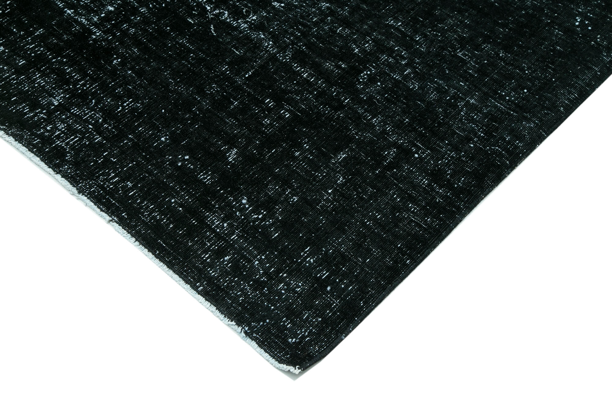 Handmade Persian Overdyed 285 cm x 369 cm Black Wool Carpet