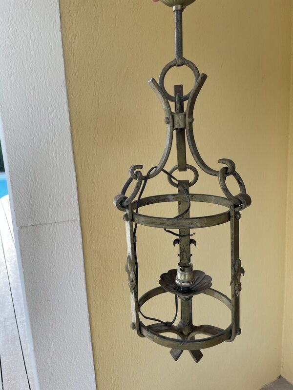 Old Outdoor Suspension Lamp