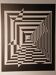 Sérigraphie vintage Victor Vasarely circa 1970,op art