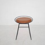 Cees Braakman for Pastoe KM05 metal wire stool, The Netherlands 1958