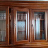 Vitrine de style Louis Philippe en merisier
