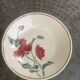 Fruit bowl, deep plate, luxeuil, old poppy motif