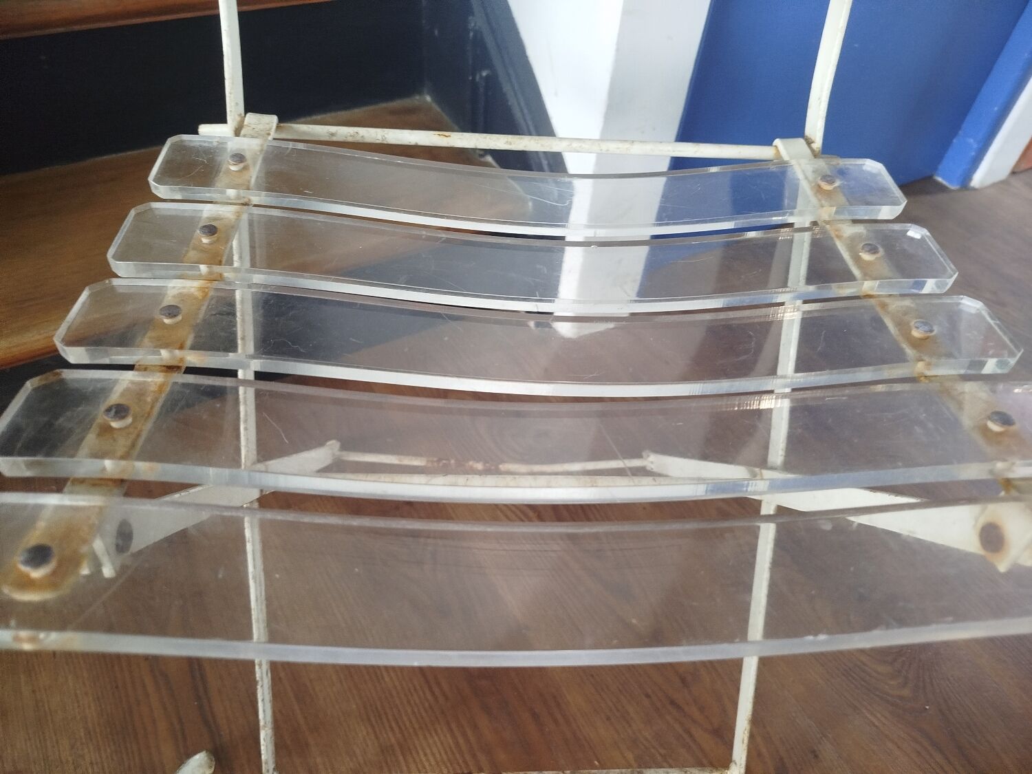 Pair of vintage folding chairs "The Invisibles" by Lebovici and Berthet