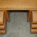 Vintage 1970 tripod desk by Robert Mouseman Thompson with a planed top.