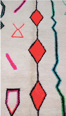 Beni rug Ouarain 210X150 cm
