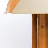 Wooden desk lamp with parchment shade from Denmark