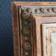 Old Italian Ceramic Trivet and Wooden Frame