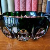 Carved crystal ashtray signed Saint Louis