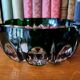 Carved crystal ashtray signed Saint Louis