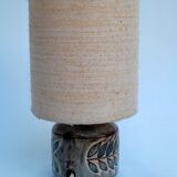 Small ceramic table lamp Vallauris signed YC Yves Clément