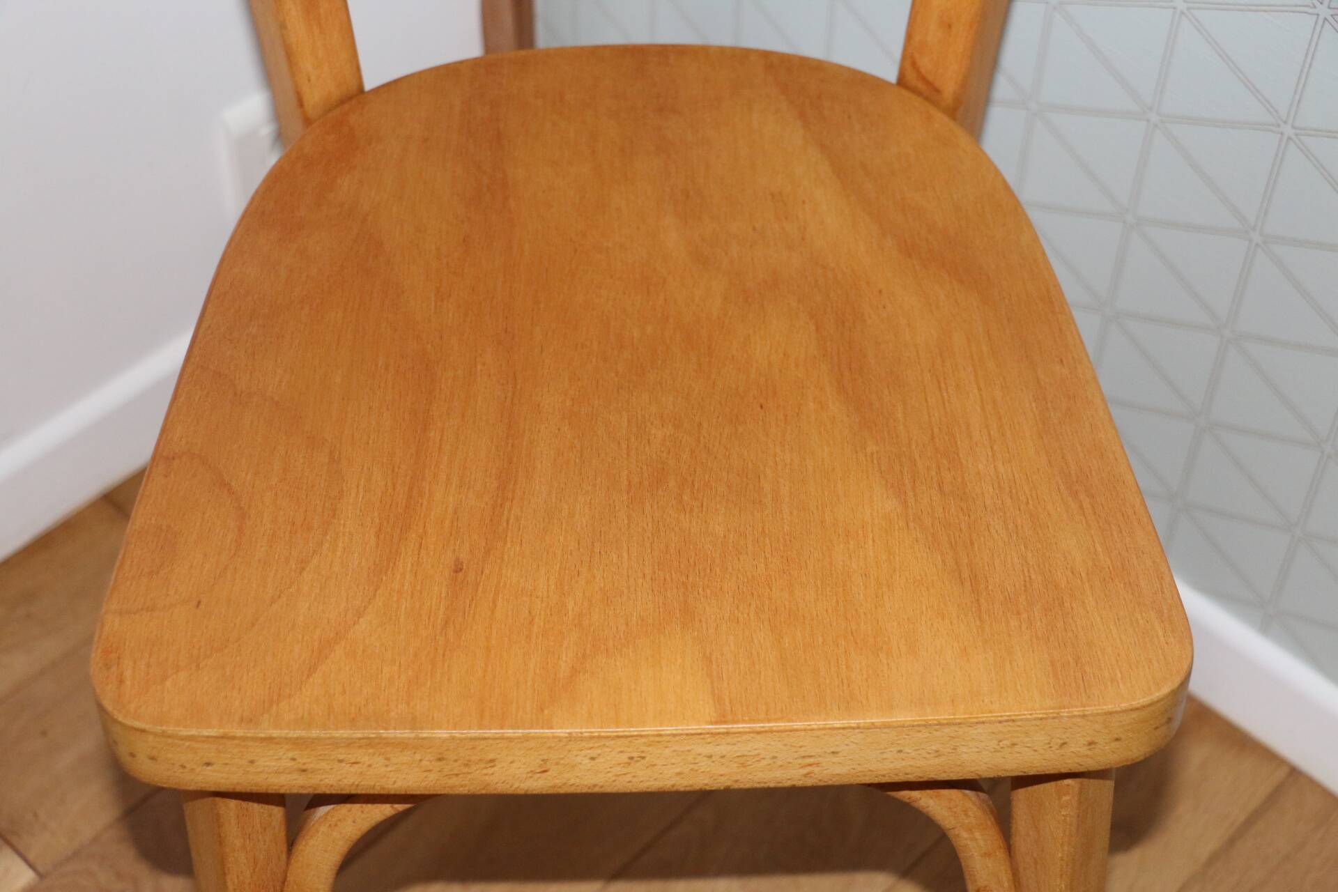 Set of 6 Baumann chairs No. 33 light beech