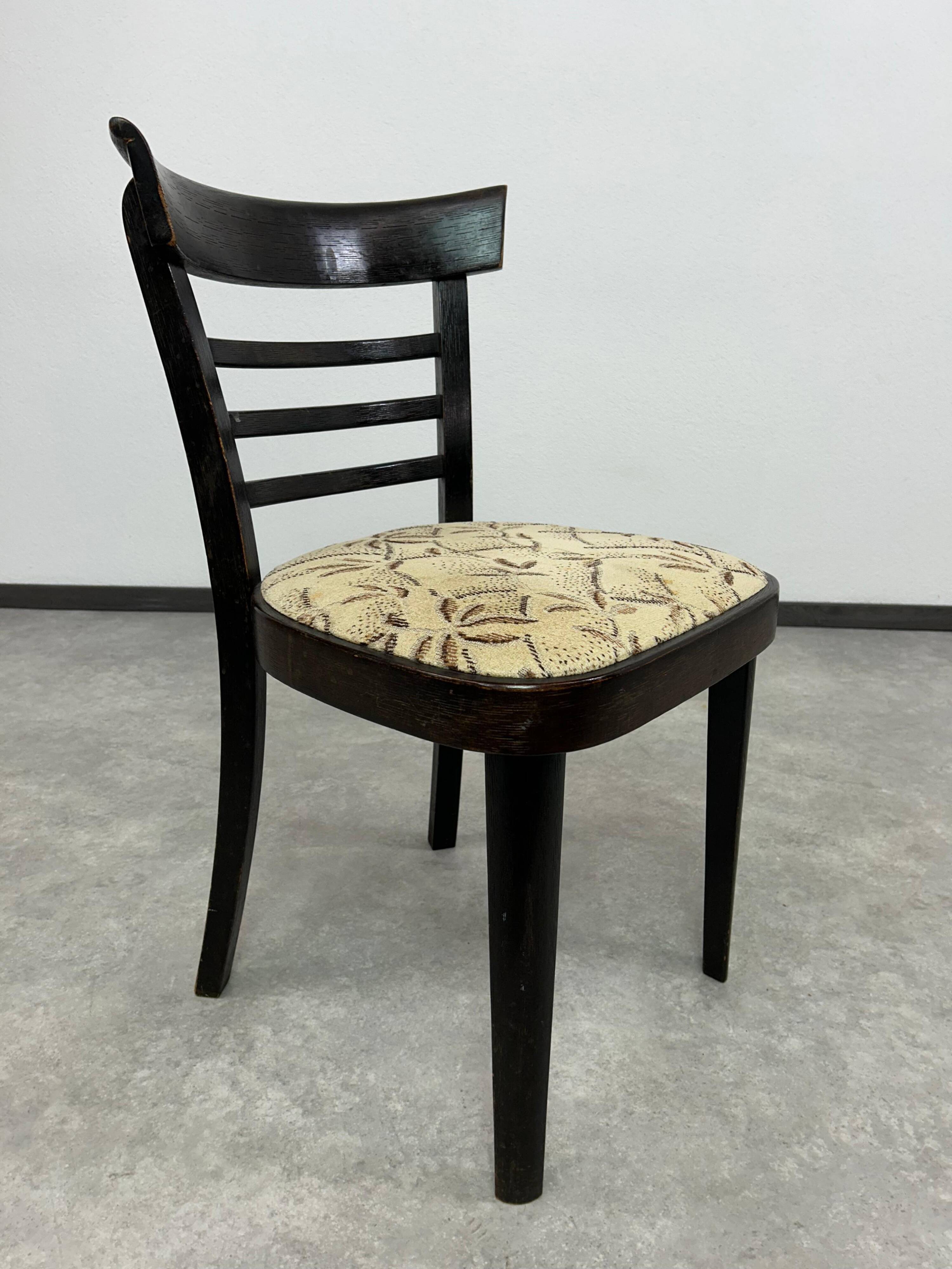 Art Deco dining chair by J. Halabala for Ton Bystřice pod Hostýnem