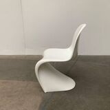 Panton side chairs from the mid-century by Verner Panton for Herman Miller, 1960s.