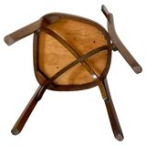 Bistro Wood Chairs, Set of Six, Italy 1950