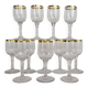 12 crystal liqueur/aperitif glasses