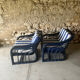 Pair of rattan armchairs 60s