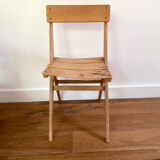 Scandinavian vintage wooden chair for children