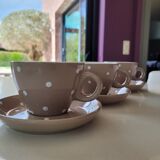 3 union pacific tableware cups and saucers