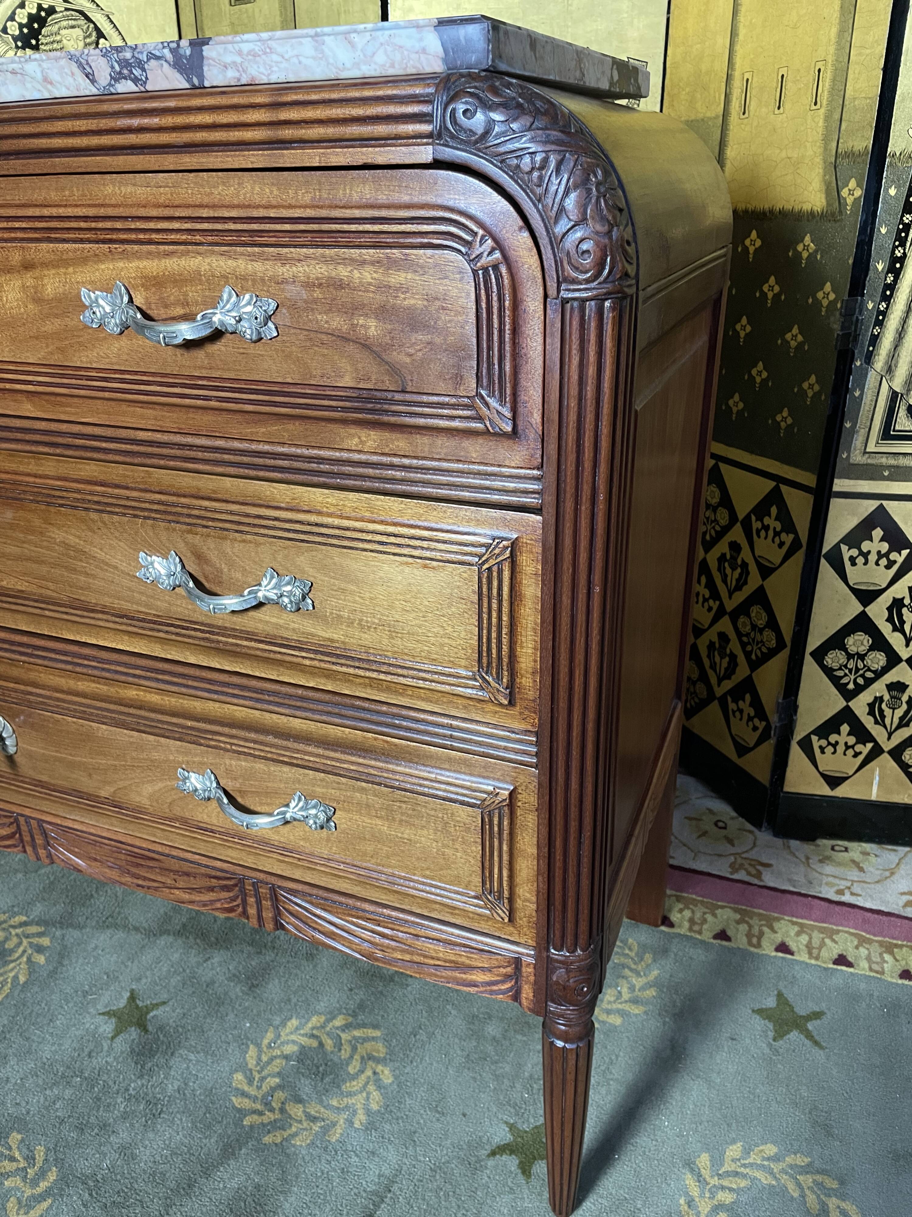 Restored Art Deco chest of drawers