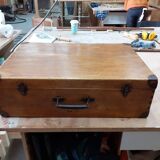 Vintage wooden suitcase