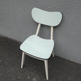 Chaise en formica vert d'eau
