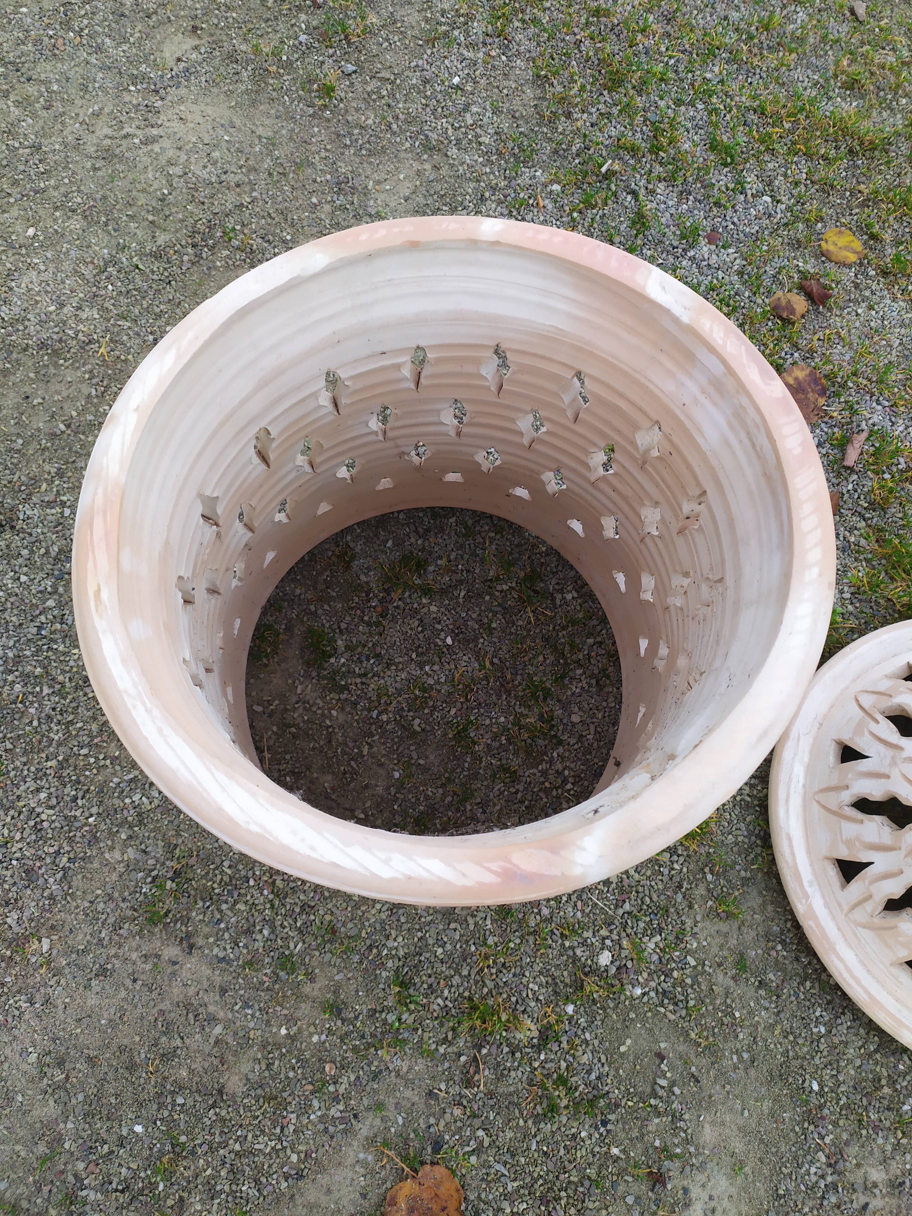 Poterie marocaine , lanterne , terre cuite