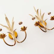 Pair of Vintage Gilt Sheaf of Wheat Scones by Hans Kögl