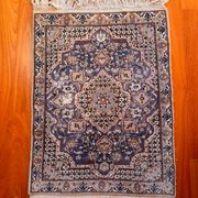 Persian Nain carpet made of wool and silk