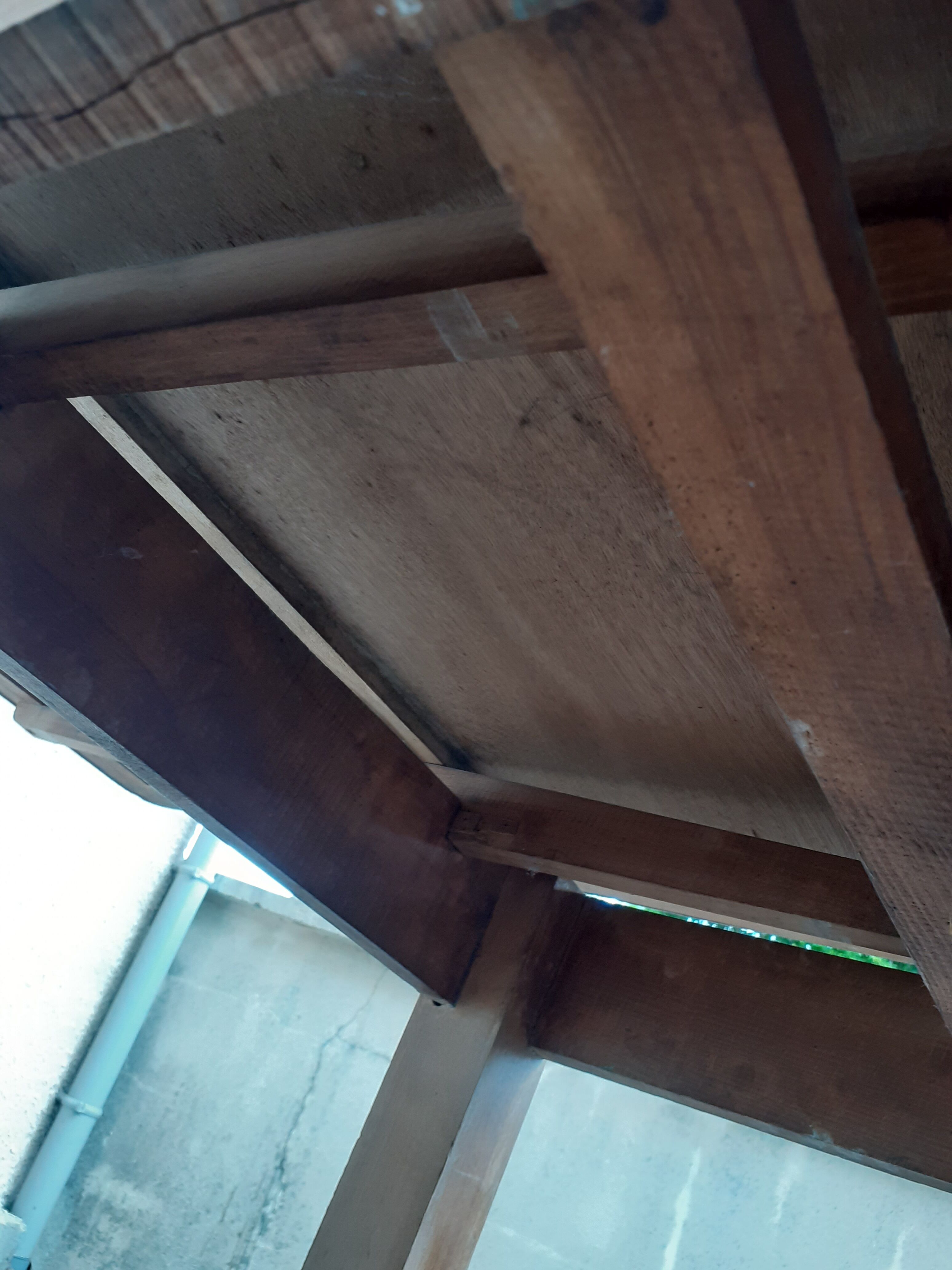 Vintage wooden formica kitchen table