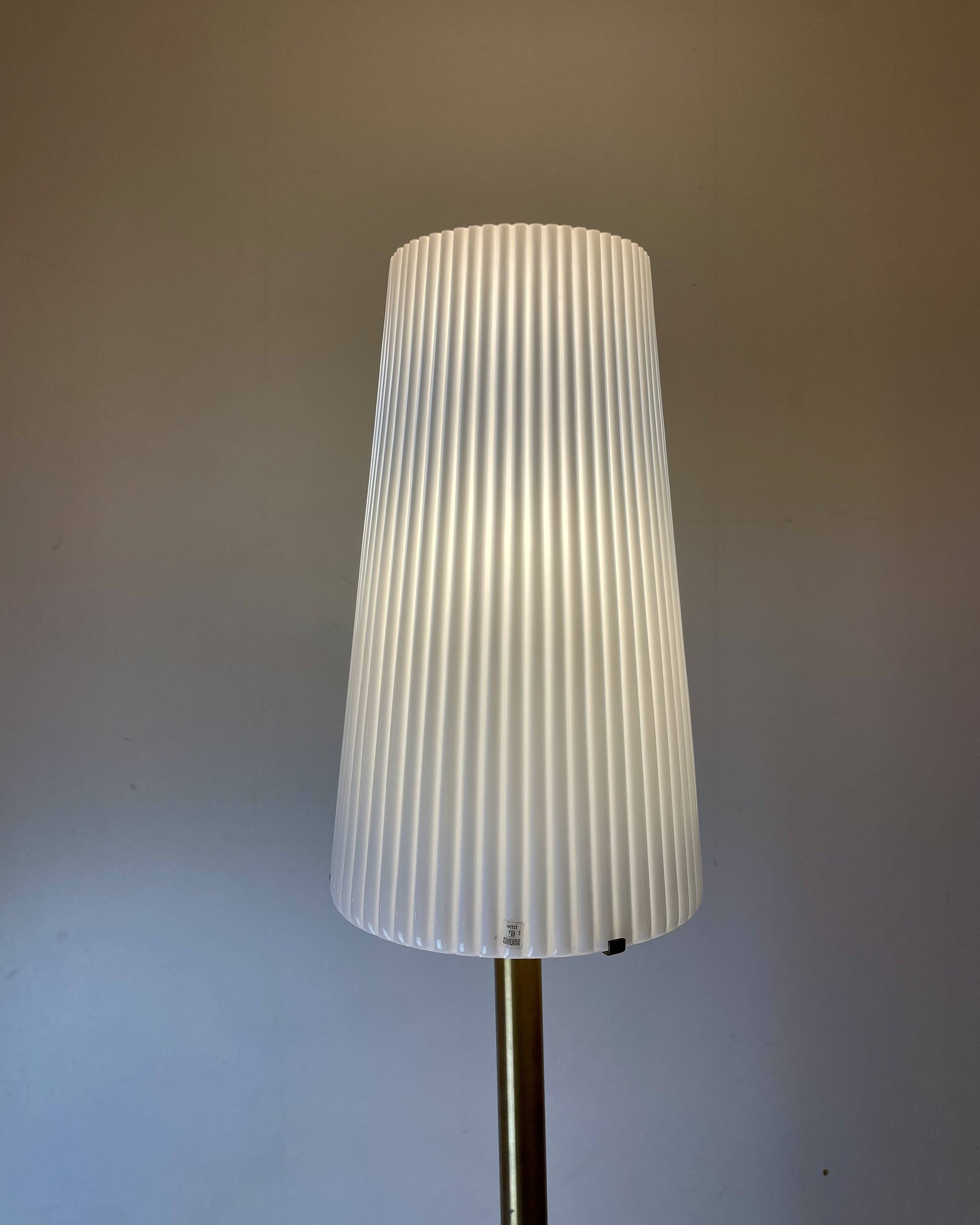 Murano Floor Lamp attributed to A. Toso, Italy, 1980s